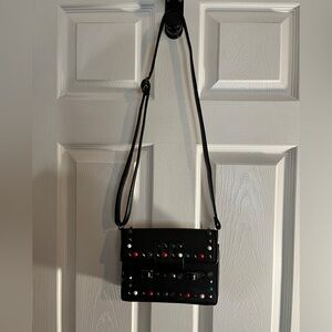 Black Studded Crossbody Bag NWOT Punk Rock Style Studded Purse